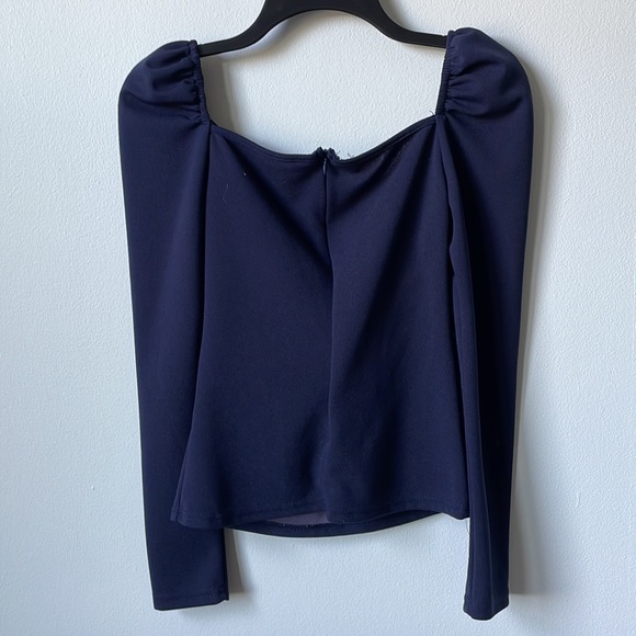 Navy Blue Blouse - Picture 2 of 2